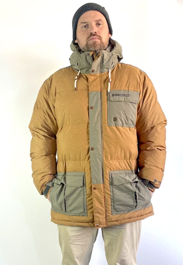 Protest Asian Ski/Snowboard Daunenjacke (braun) Gr. XXL