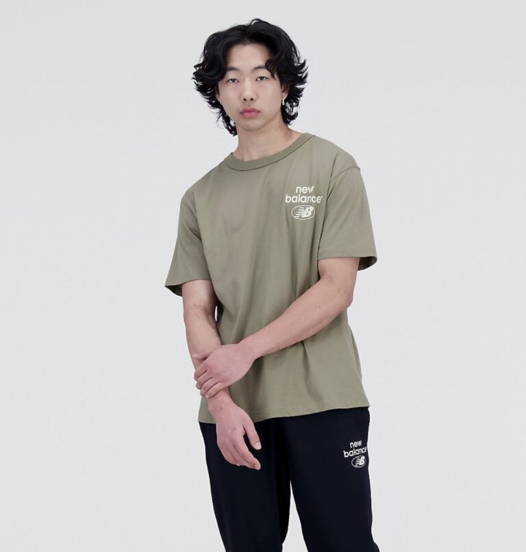 New Balance Reimagined Cotton Jersey T-Shirt (oliv)