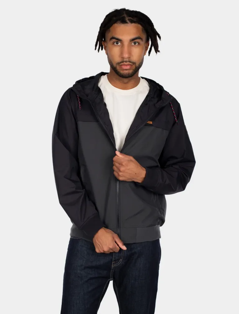 Iriedaily Achterdeck Regenjacke (schwarz/grau)