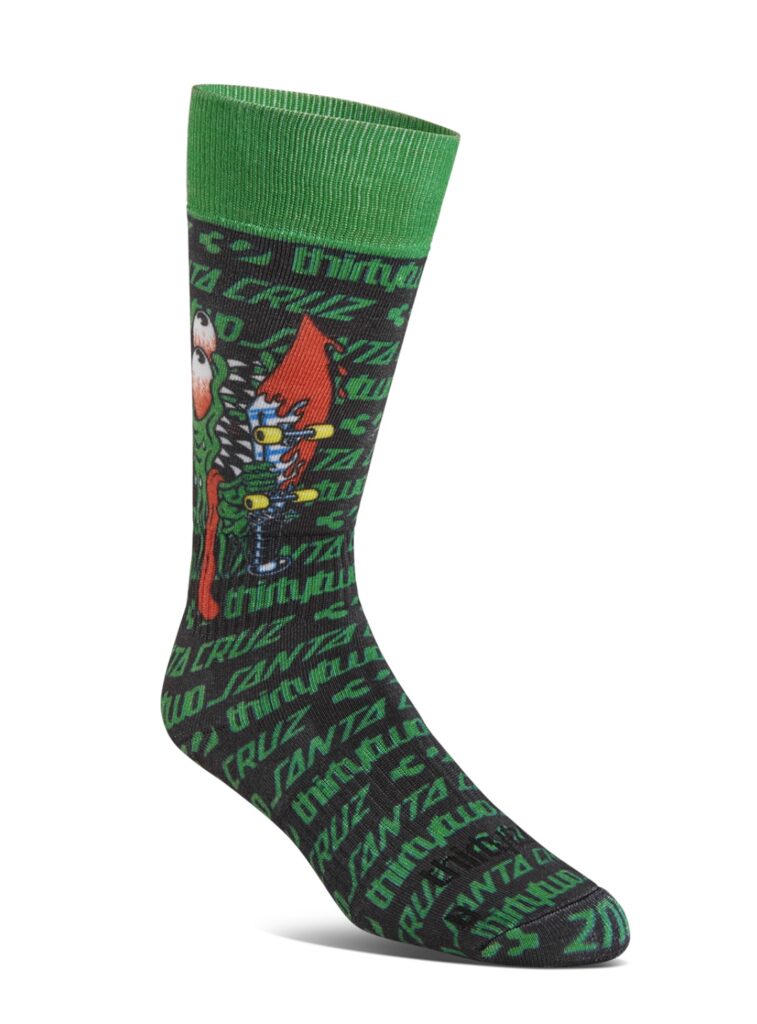 Thirty Two Santa Cruz Snowboard Socken (schwarz/grün)