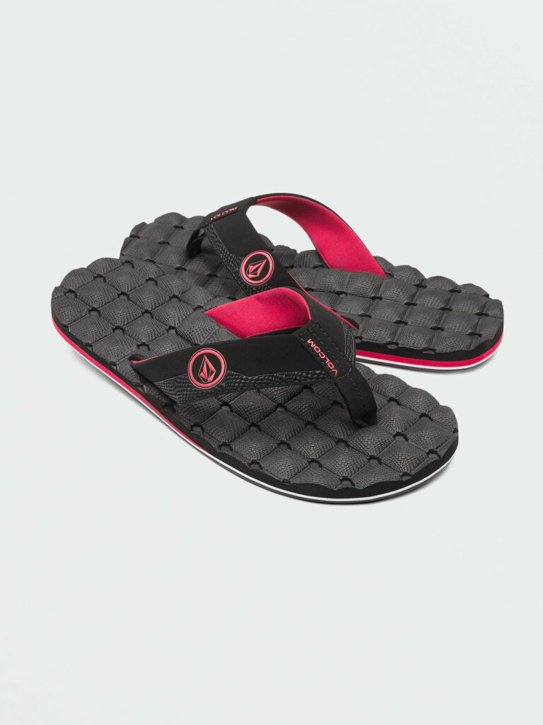 Volcom Recliner Sandalen gr.41 (schwarz/rot)