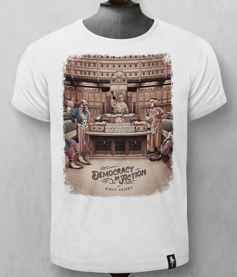Dirty Velvet Democracy in Action T-Shirt (weiß)