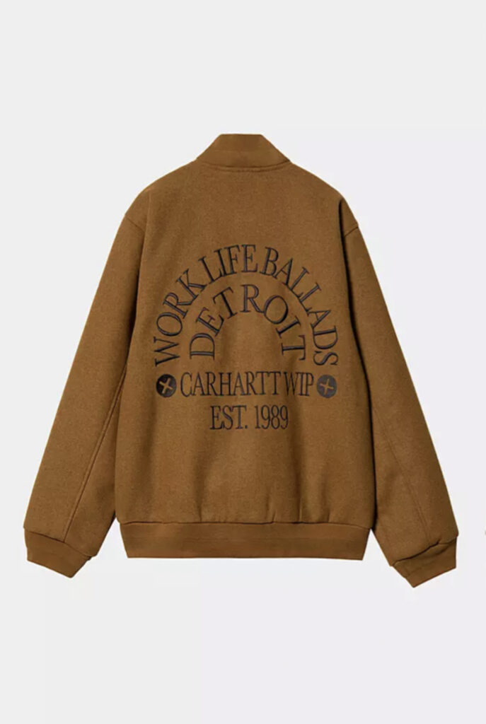 Carhartt Wip Work Varsity Bomber Wool Jacke (braun)