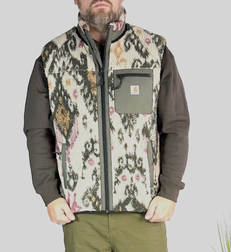 Carhartt Wip Prentis Fleece Weste gr.M (braun/beige)