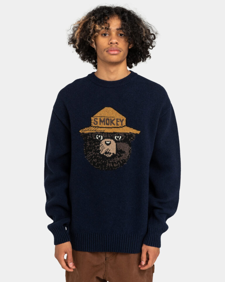 Element x Smokey Bear Strick Pullover (dunkelblau)