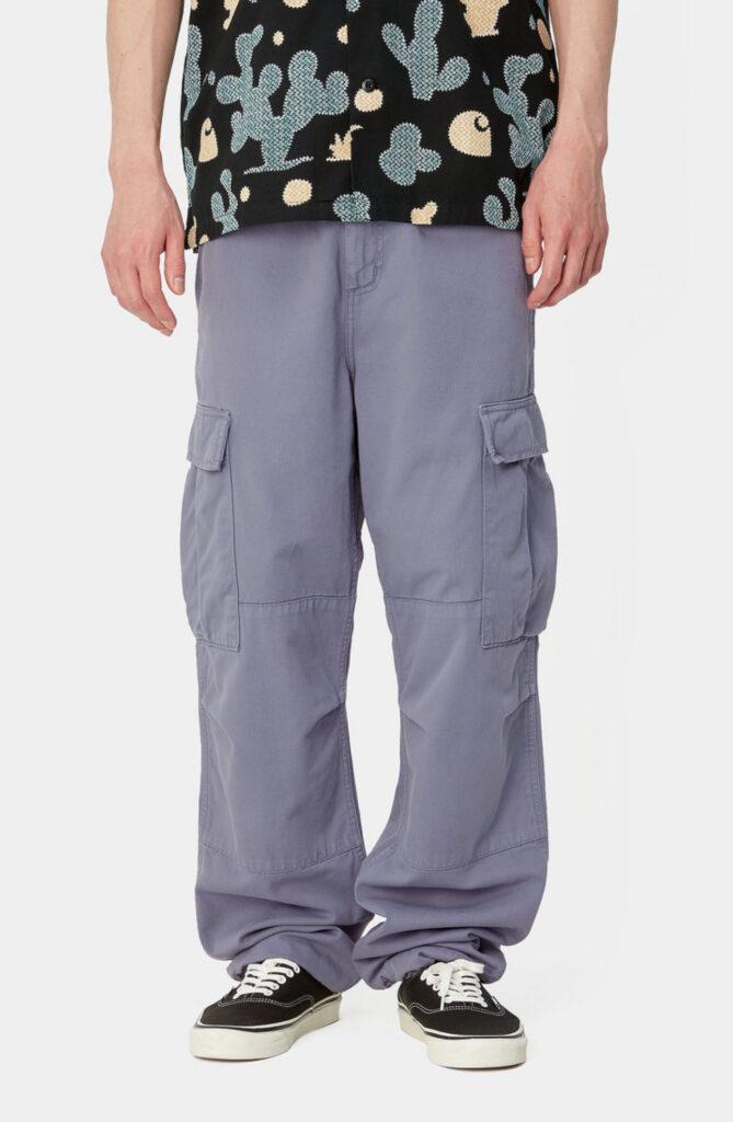 Carhartt Wip Regular Cargo Hose Garment Dyed Bay Blue (blau)