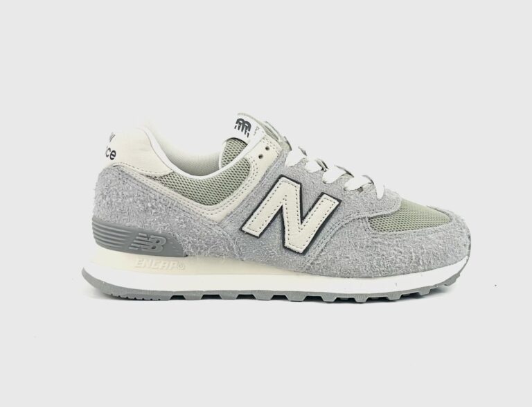 New Balance 574 GA2 Hairy Suede Damen Sneaker gr.37 (grau/grün)