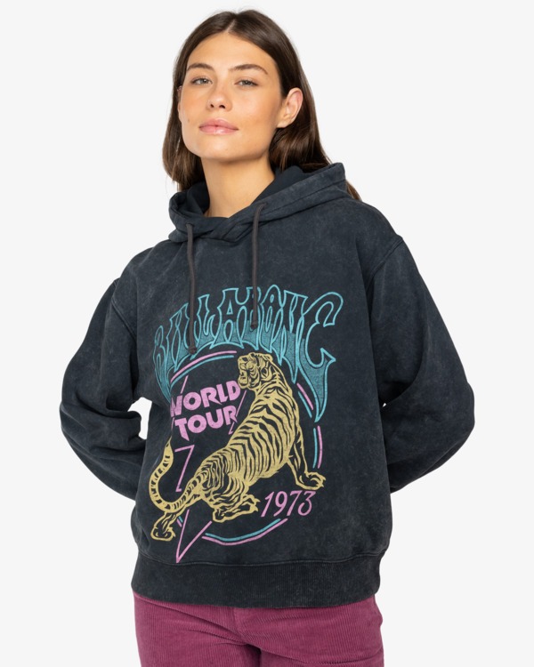 Billabong Tiger Tour Vintage Damen  Kapuzen Pullover (schwarz)