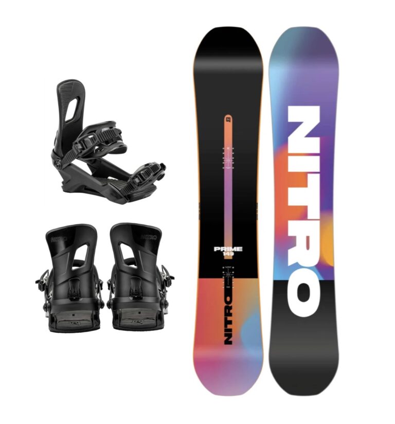 Nitro Snowboard Set Prime Chroma 155cm Rambler Bindung (schwarz)