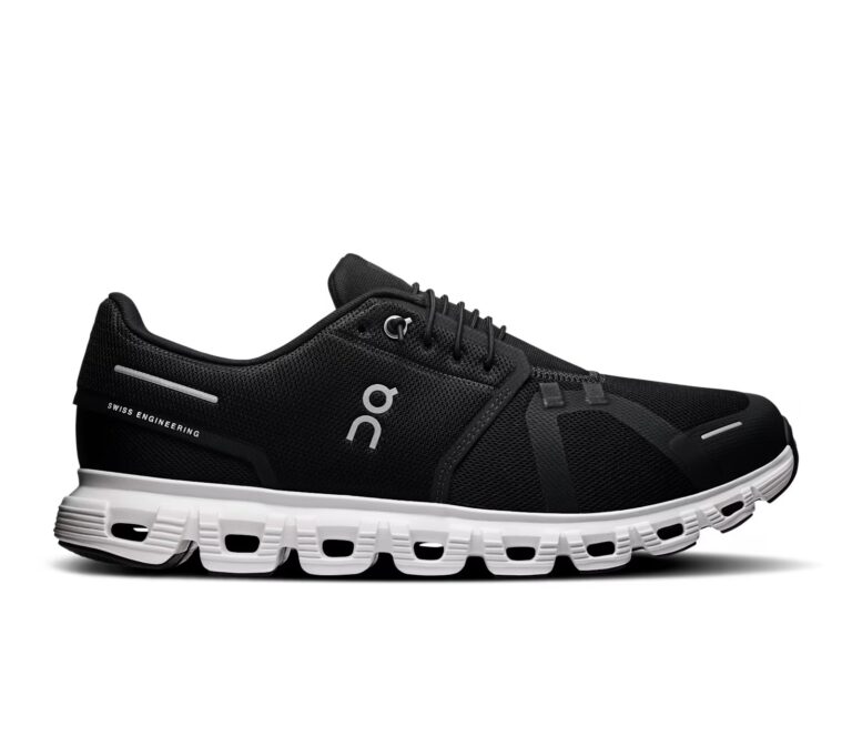 On Cloud 6 Running Herren Sneaker (schwarz/weiß)